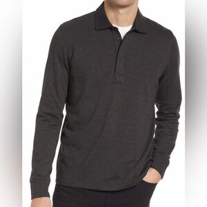 BILLY REID Standard Fit Terry Polo - Black